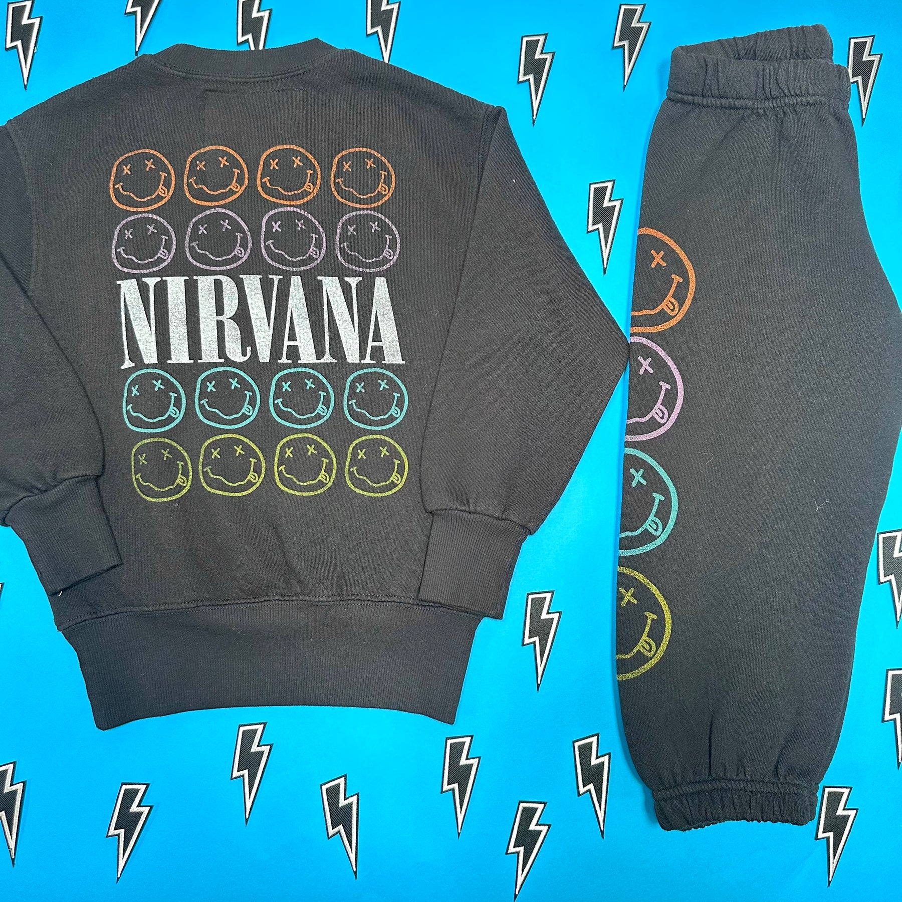 NIRVANA SMILEY SWEATPANTS (UNISEX)