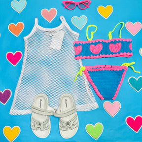 ARLEEN CROCHET HEARTS TWO PIECE BIKINI - TWO PIECE BIKINI