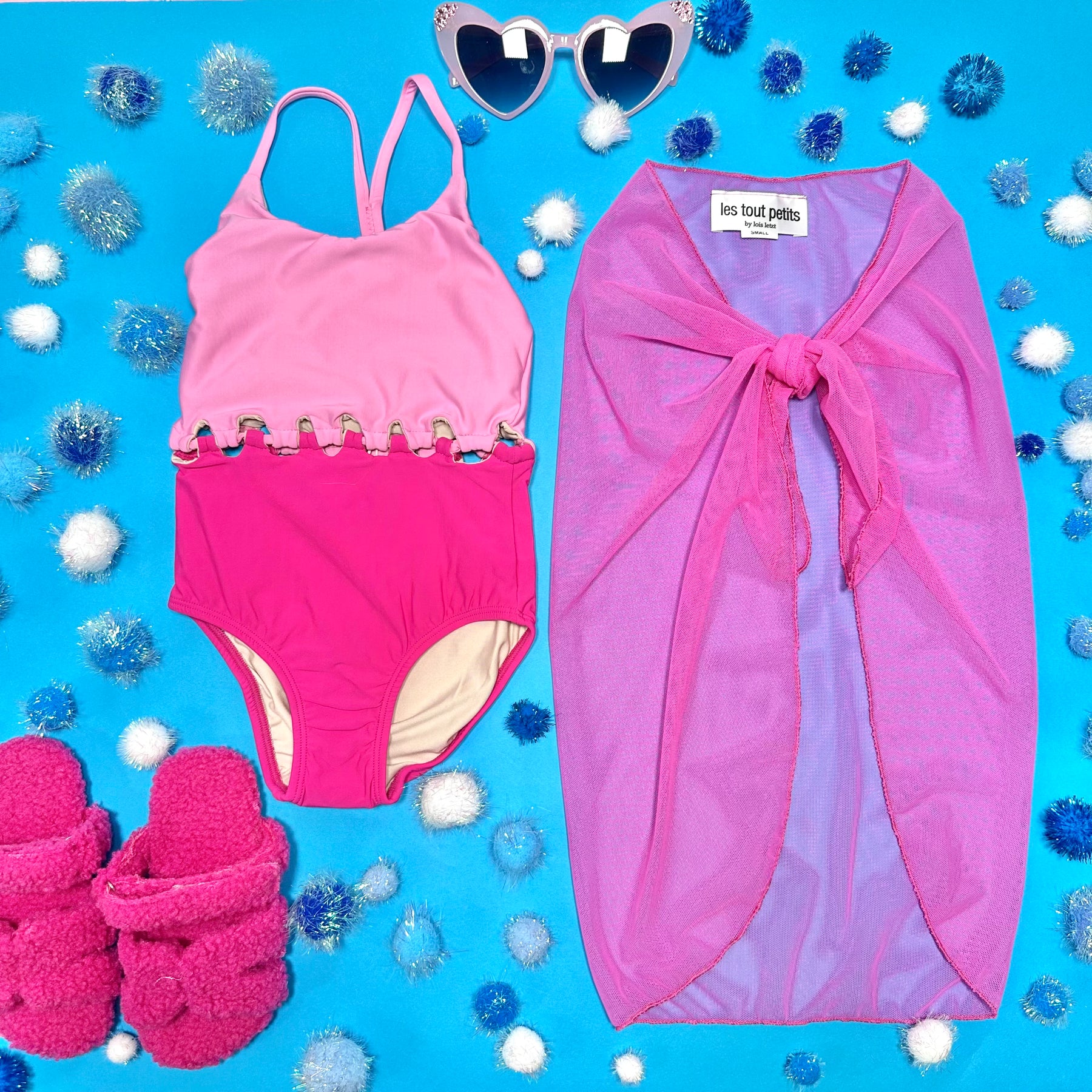 NEON SHEER SARONG WRAP COVER UP