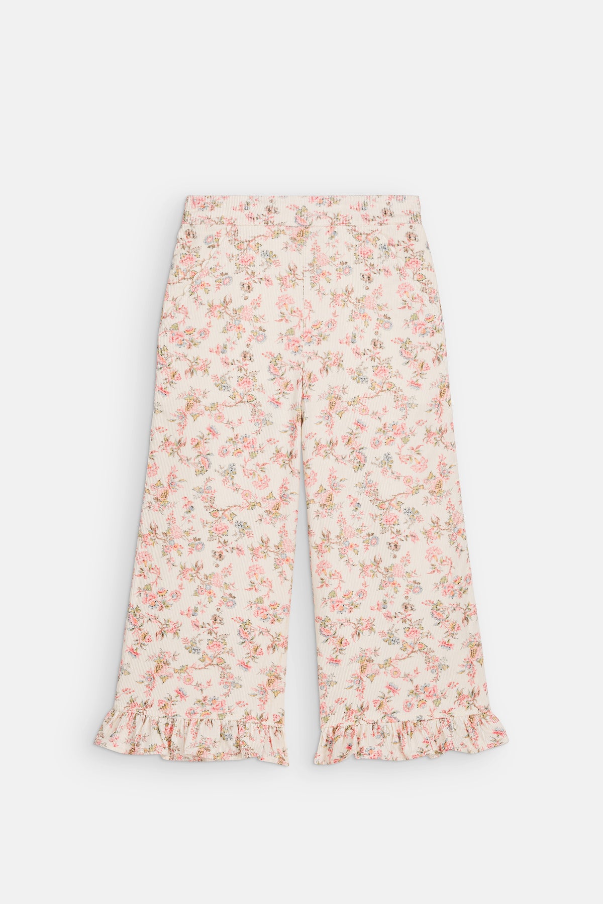 FLORALI CORDUROY RUFFLE PANTS (PREORDER)