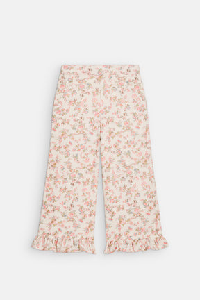 FLORALI CORDUROY RUFFLE PANTS (PREORDER)
