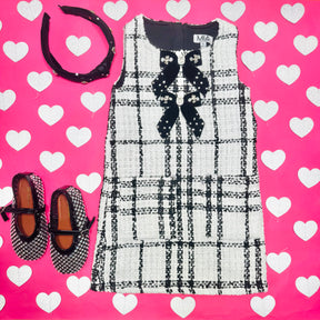 TWEED BOW DRESS - MIA NEW YORK - DRESSES