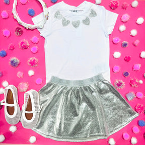 CRYSTAL HEART TOP - MIA NEW YORK - SHORT SLEEVE TOPS