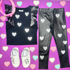 CRYSTAL HEART FLUTTER TOP