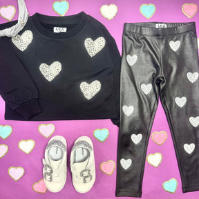 PEARL HEART SWEATSHIRT - MIA NEW YORK - SWEATERS