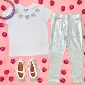 CRYSTAL HEART TOP - MIA NEW YORK - SHORT SLEEVE TOPS