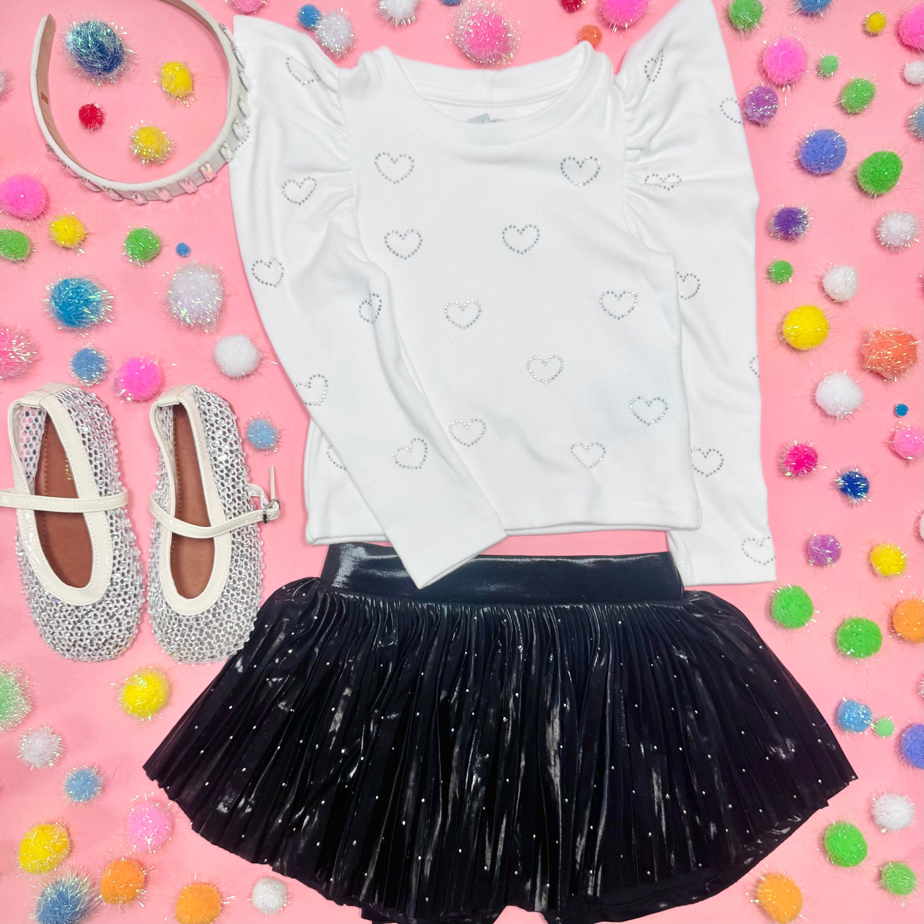 STUDDED PLEATED SKORT - MIA NEW YORK - SKIRTS