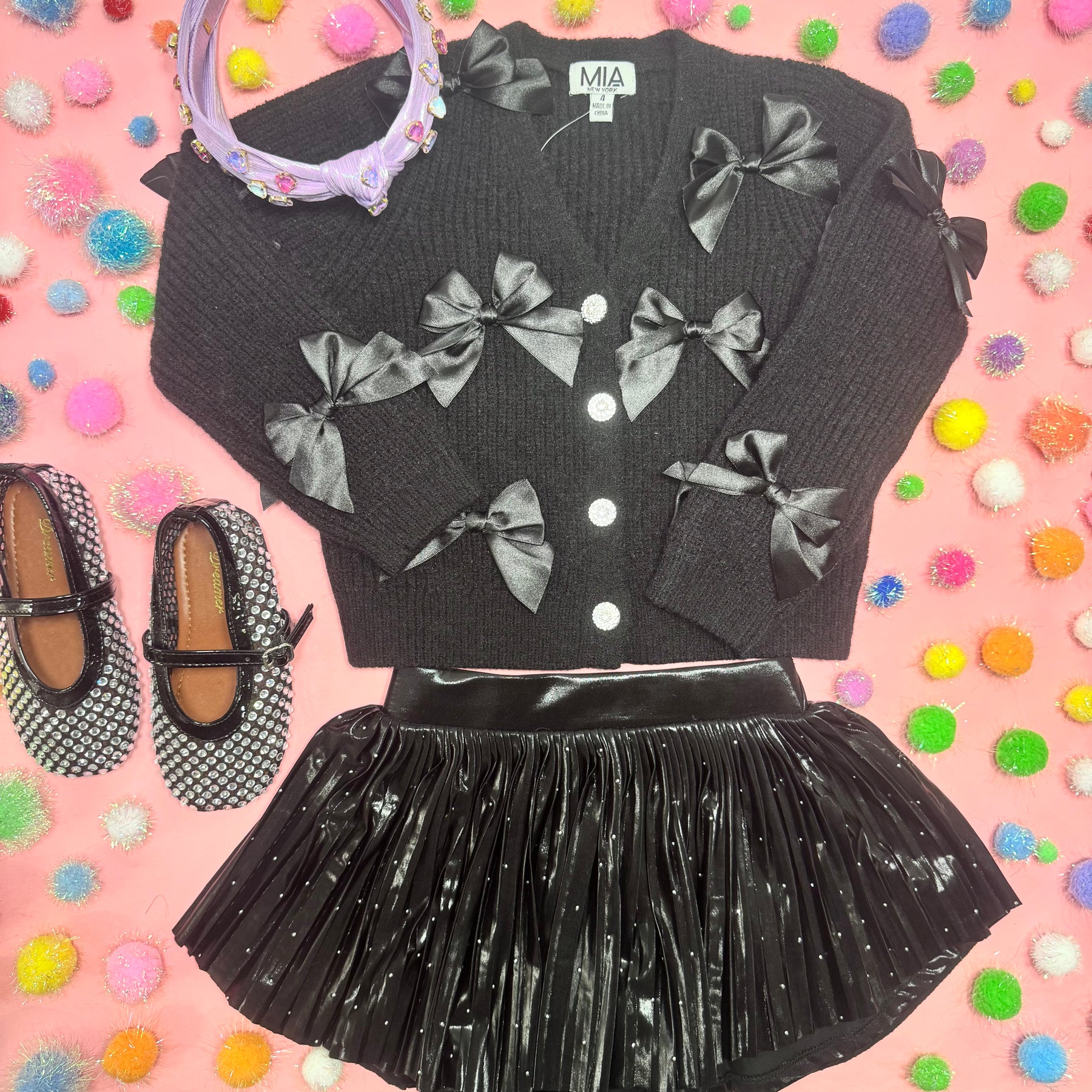 STUDDED PLEATED SKORT - MIA NEW YORK - SKIRTS