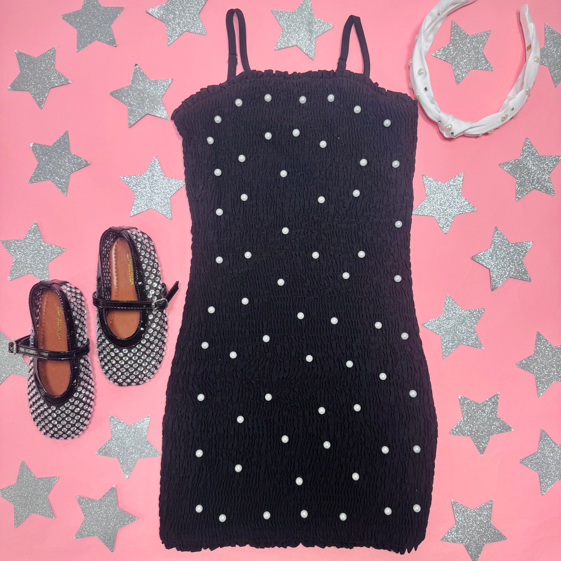 PEARL SMOCKED DRESS - MIA NEW YORK - DRESSES
