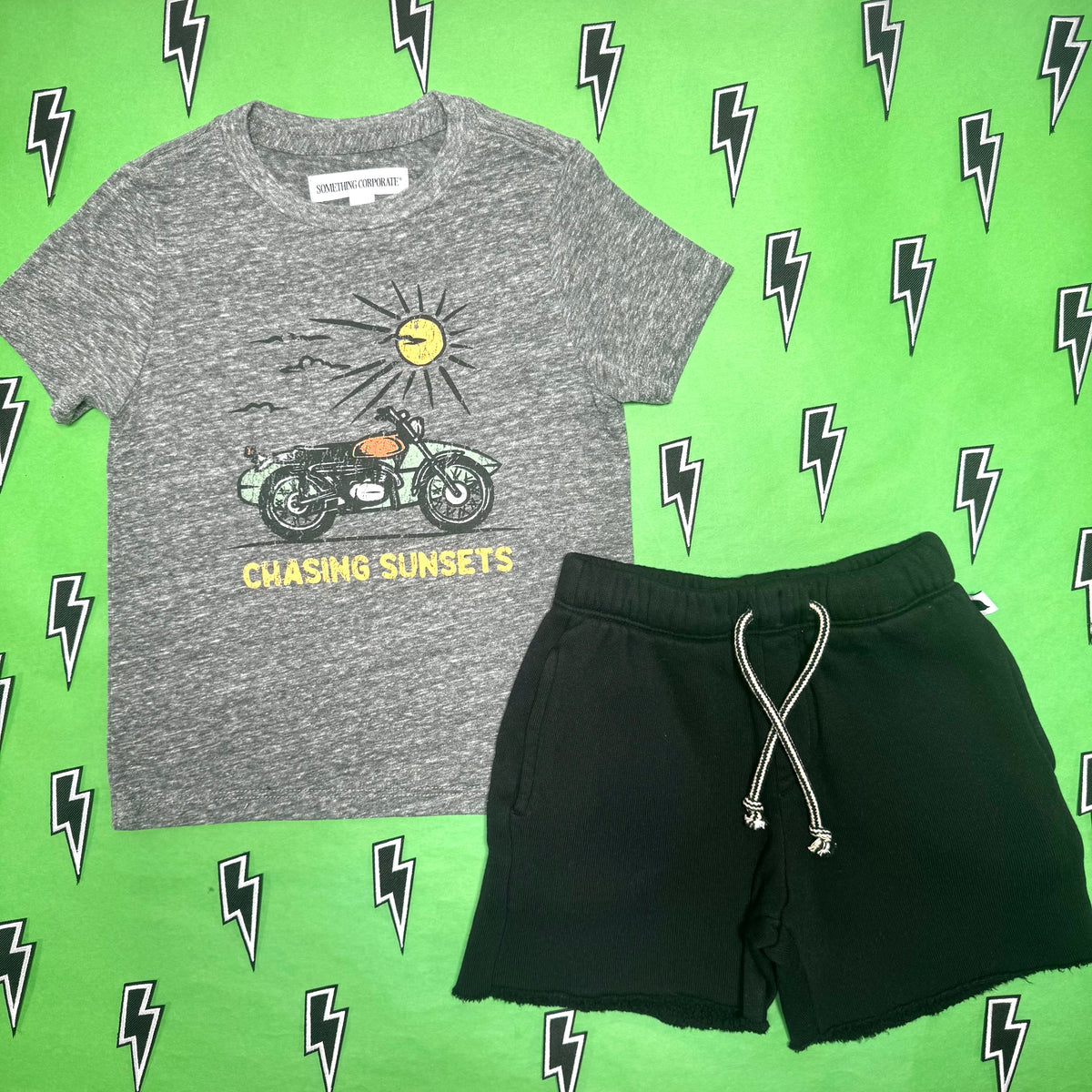 CHASING SUNSETS MOTORCYCLE TSHIRT