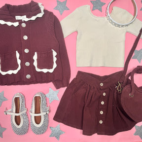 COLLARED CARDIGAN - CARDIGANS