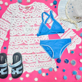 COASTLINE STITCHED TRIM TWO PIECE BIKINI