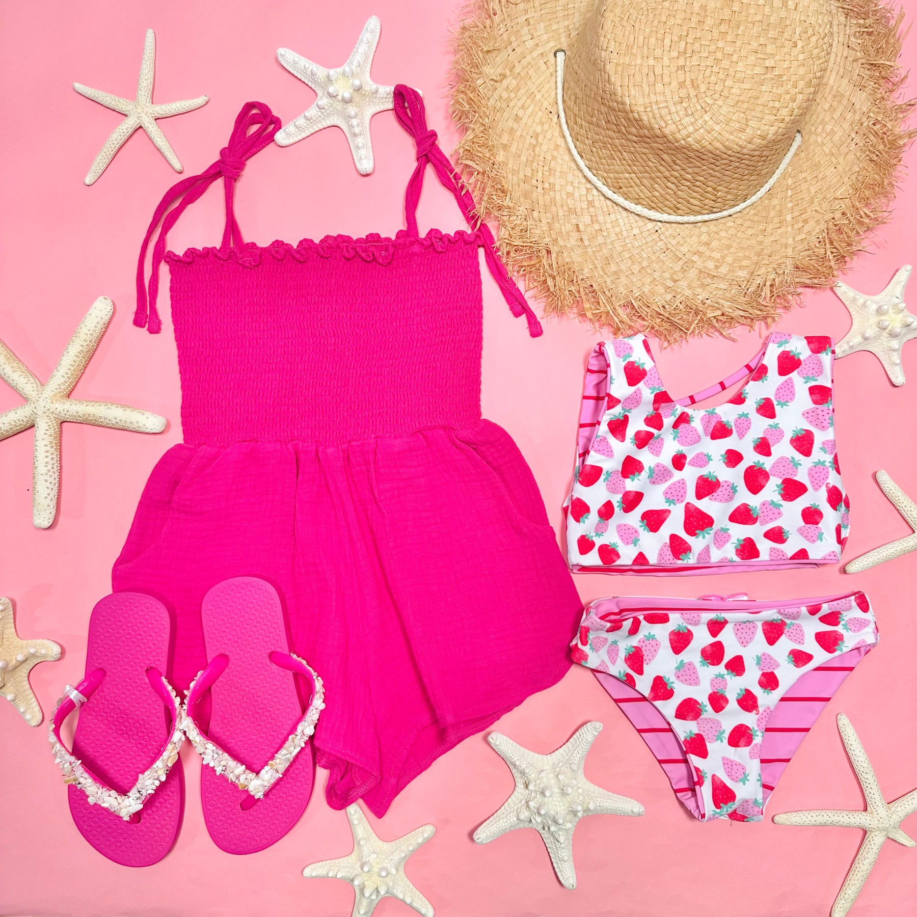 SUMMER SUN STRAWBERRY REVERSIBLE TWO PIECE BIKINI