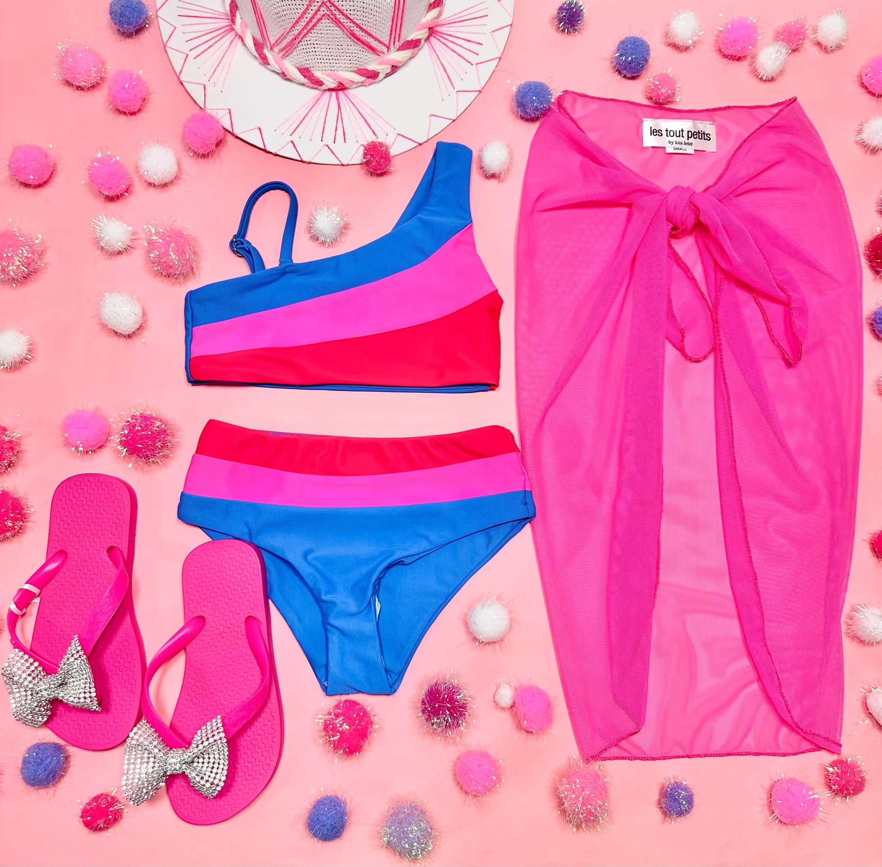 NEON SHEER SARONG WRAP COVER UP