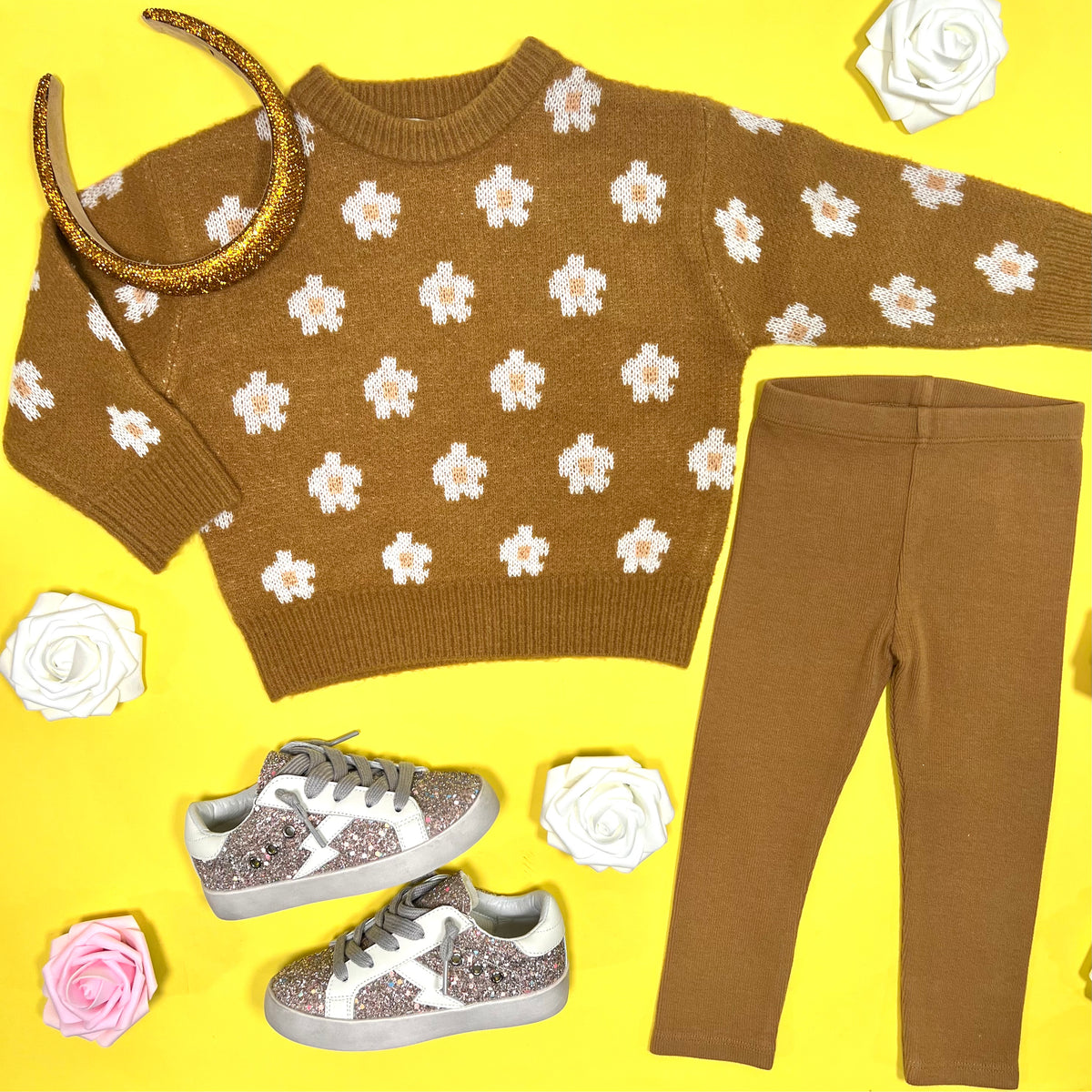 DAISY KNITTED SWEATSHIRT