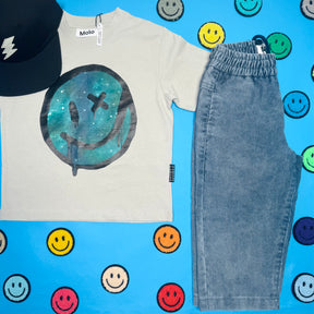 RODNEY DRIPPY MOON SMILEY FACE TSHIRT - SHORT SLEEVE TOPS