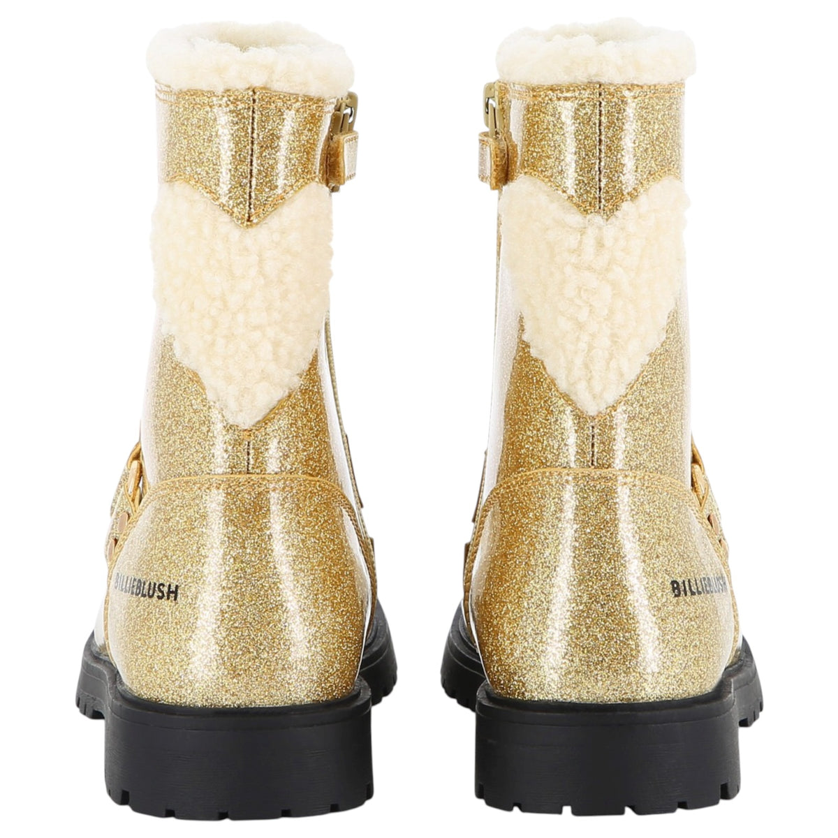 FUZZY HEART GLITTER BOOTS (PREORDER)