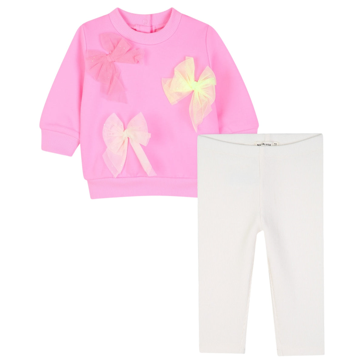 TULLE BOW SWEATSHIRT AND LEGGINGS SET (PREORDER)