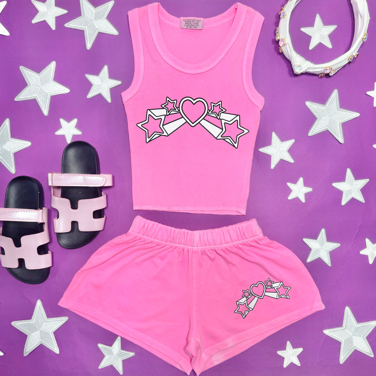 SHOOTING STAR RIBBED TANK TOP