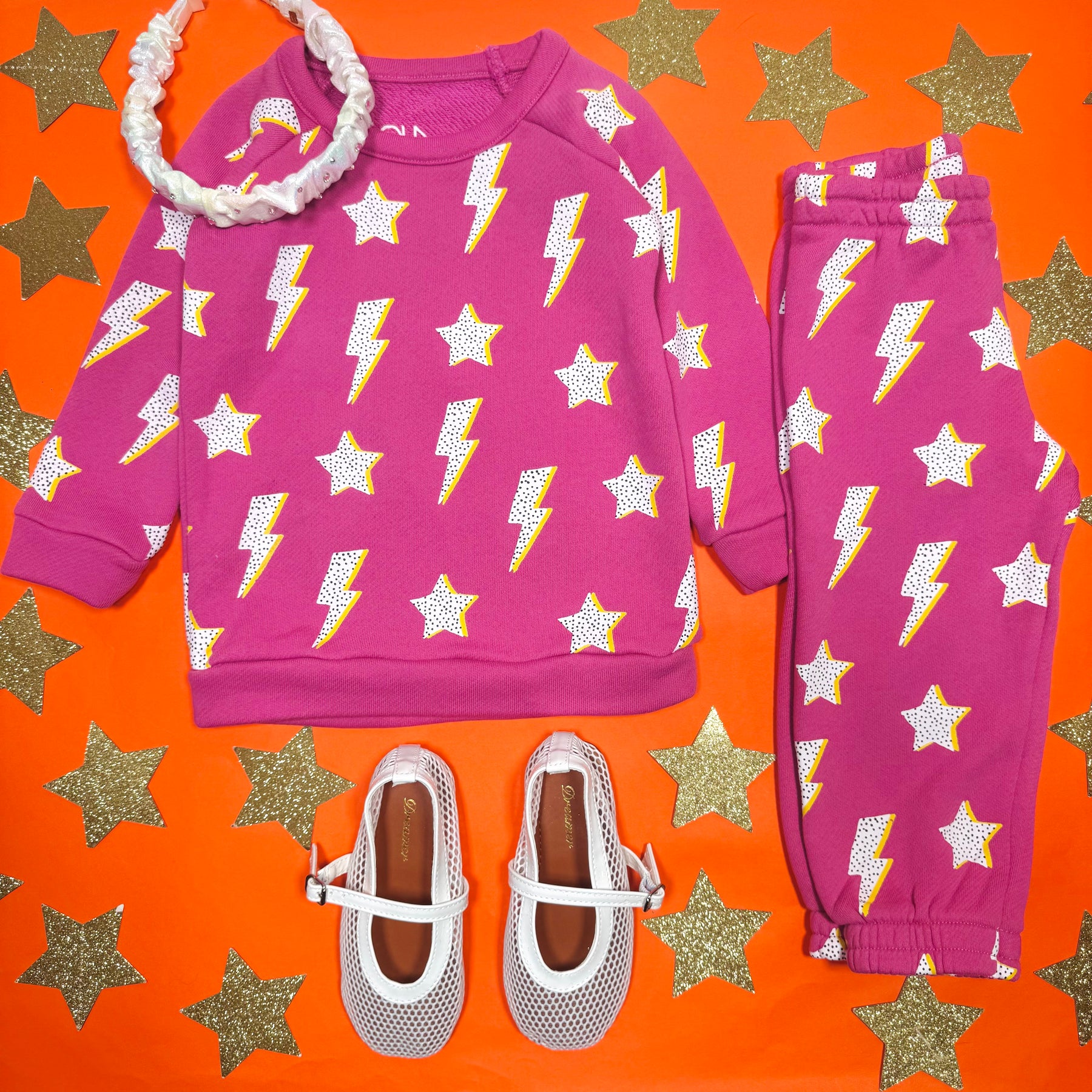 LIGHTNING AND STARS SWEATPANTS - SWEATPANTS