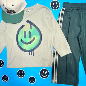 BLUR SMILEY LONG SLEEVE TSHIRT