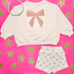 BOW RACER SWEATSHIRT - RYLEE + CRU - SWEATERS