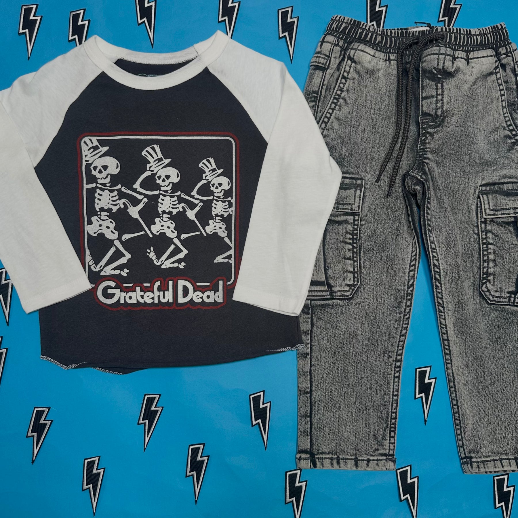STONEWASH CARGO PANTS