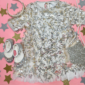 SEQUIN FRINGE DRESS - BILLIEBLUSH - DRESSES