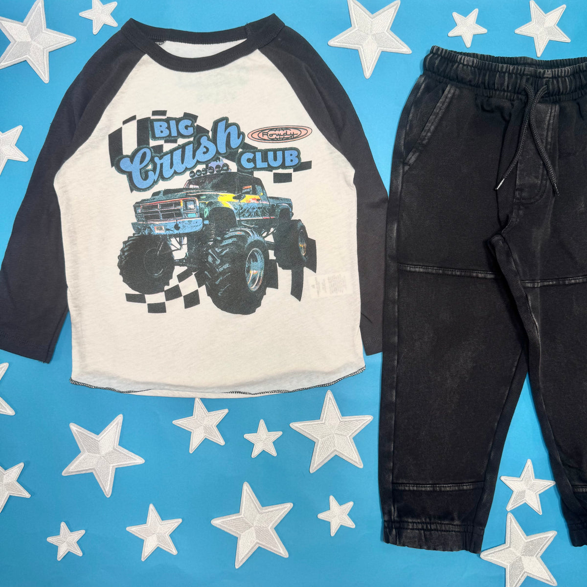 BIG CRUSH MONTER TRUCK LONG SLEEVE TSHIRT