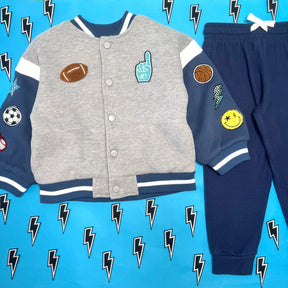 TEAM SPIRIT FOOTBALL VARSITY JACKET - CHASER KIDS - JACKETS