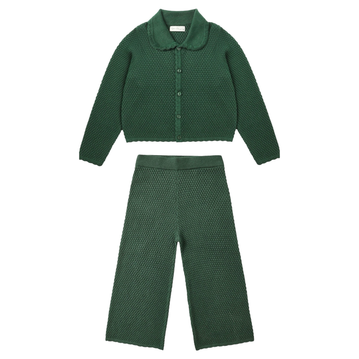 RIO CARDIGAN AND KNIT WIDE LEG PANTS SET