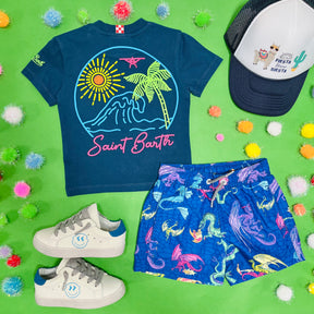 ST BARTH NEON EMBROIDERED TSHIRT