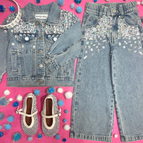 HAZEL GEMSTONE DENIM JACKET - JACKETS