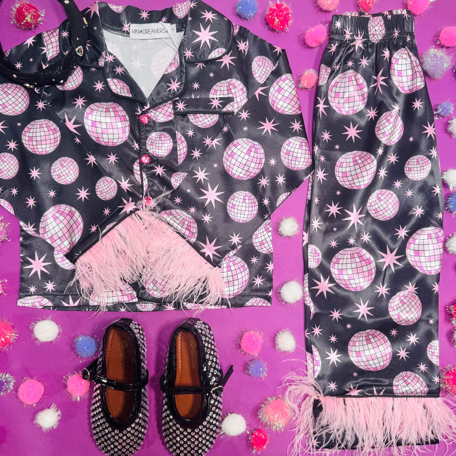 DISCO SILKY FEATHER TRIM SET - SET