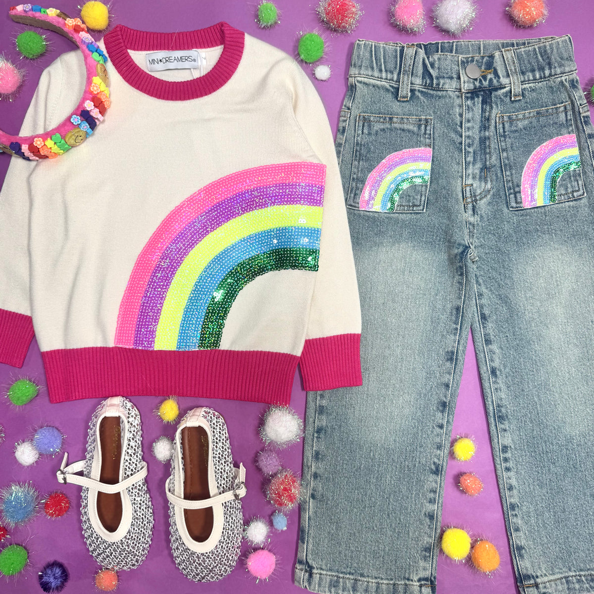 RAYA RAINBOW SWEATER - SWEATERS