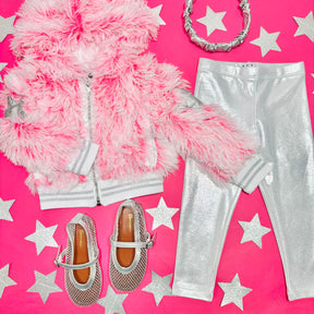METALLIC LEGGINGS - LEGGINGS