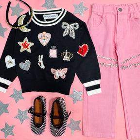EMMA PATCH SWEATER - SWEATERS