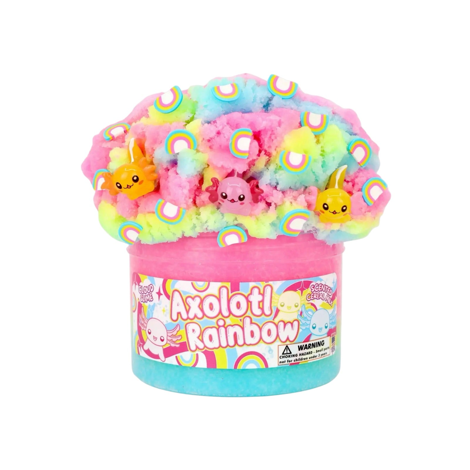 AXOLOTL RAINBOW CLOUD TEXTURED SLIME (PREORDER)