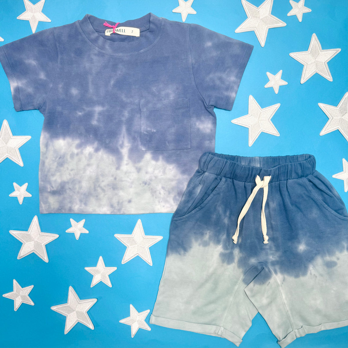 SEA SALT TIE DYE SHORTS - FAIRWELL - SHORTS