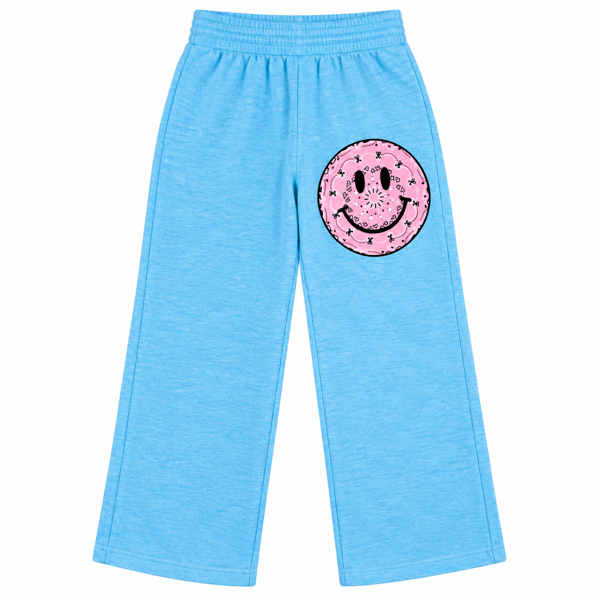 BANDANA SMILEY STRAIGHT LEG SWEATPANTS