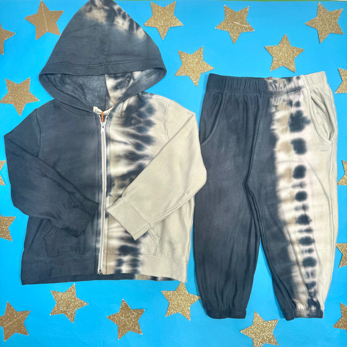 TIE DYE ZIP UP HOODIE