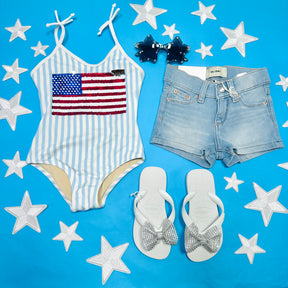 LUCY CUT OFF DENIM SHORTS