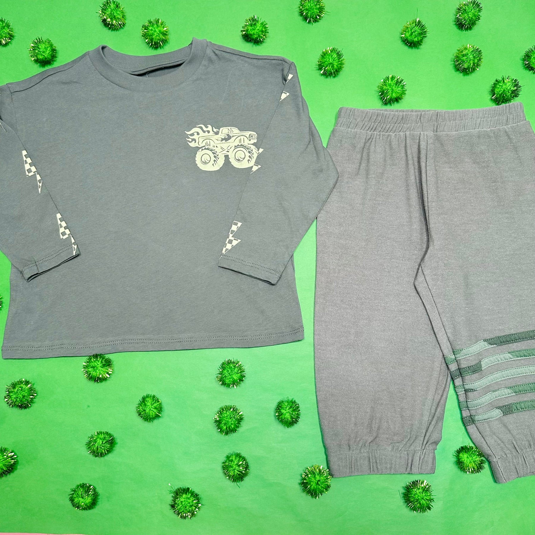 MONSTER TRUCK LONG SLEEVE TSHIRT