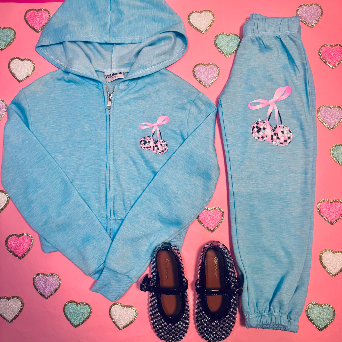DISCO CHERRY SWEATPANTS - SWEATPANTS
