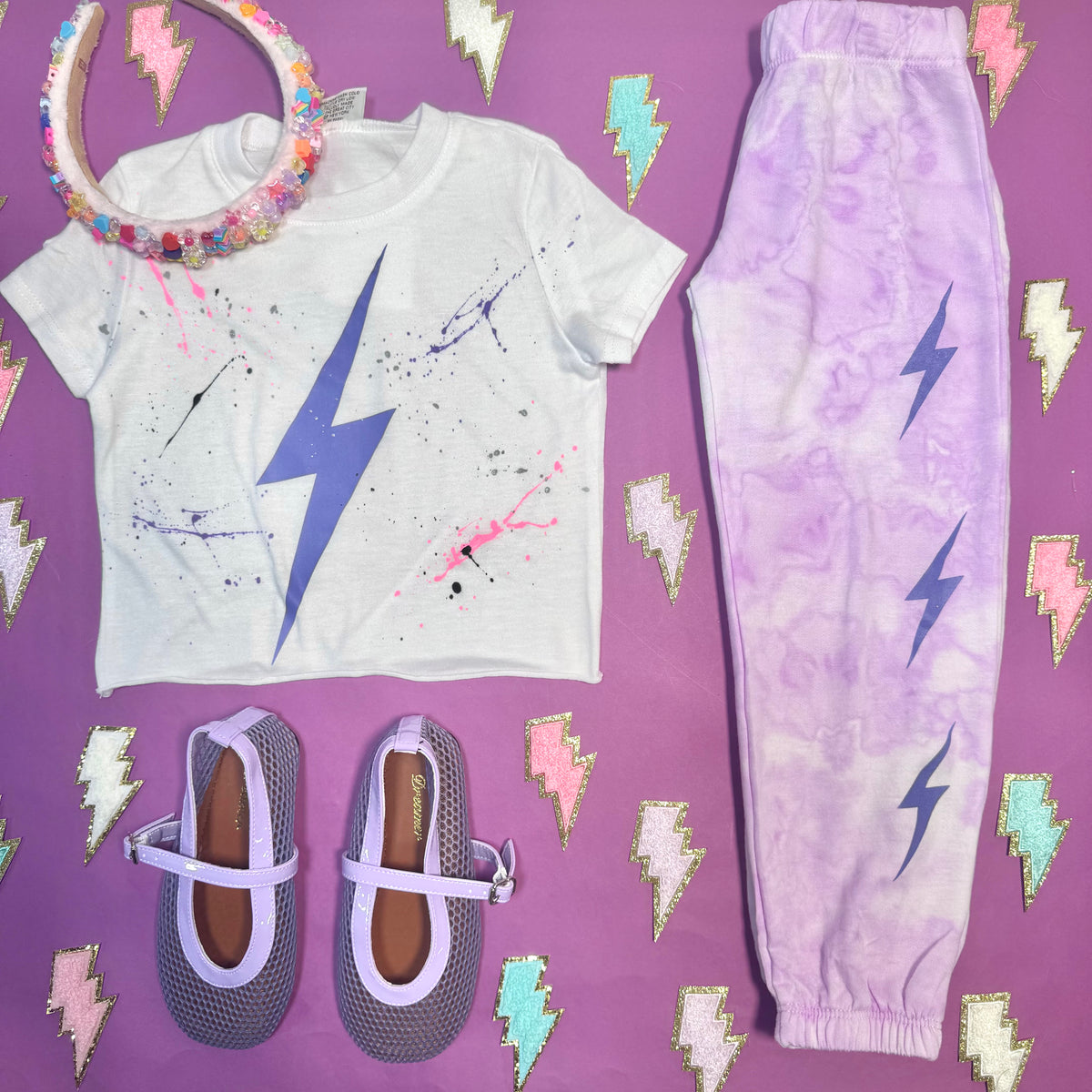 BOLT SPLATTER TSHIRT - SHORT SLEEVE TOPS