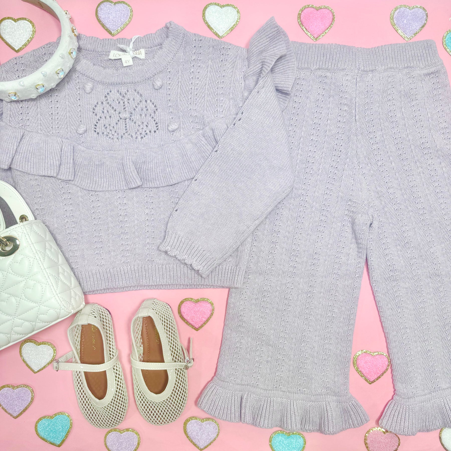 SATIA CASHMERE MIX KNIT SWEATER - LOUISE MISHA KIDS - SWEATERS