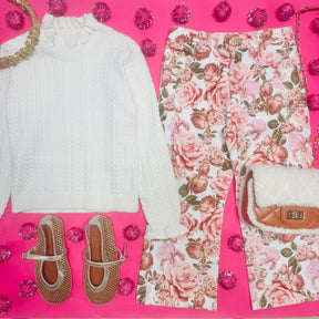 CAMELLIA DENIM PANTS