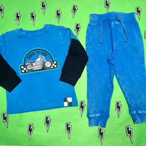BORN TO RIDE TWOFER LONG SLEEVE TSHIRT