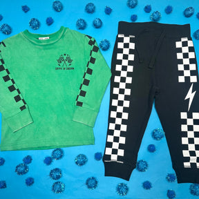 CHECKERED SWEATPANTS - SWEATPANTS