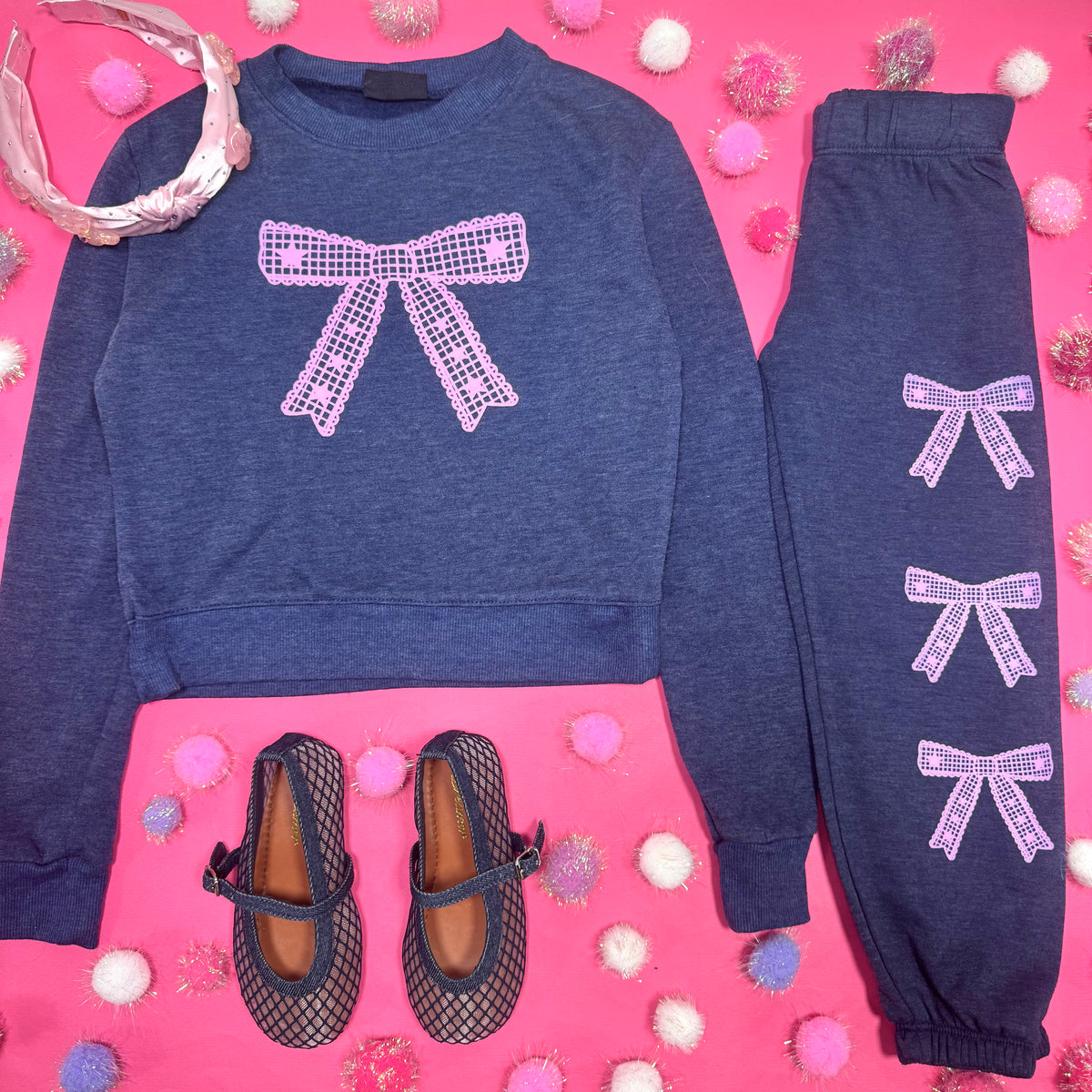 STAR BOWS SWEATPANTS